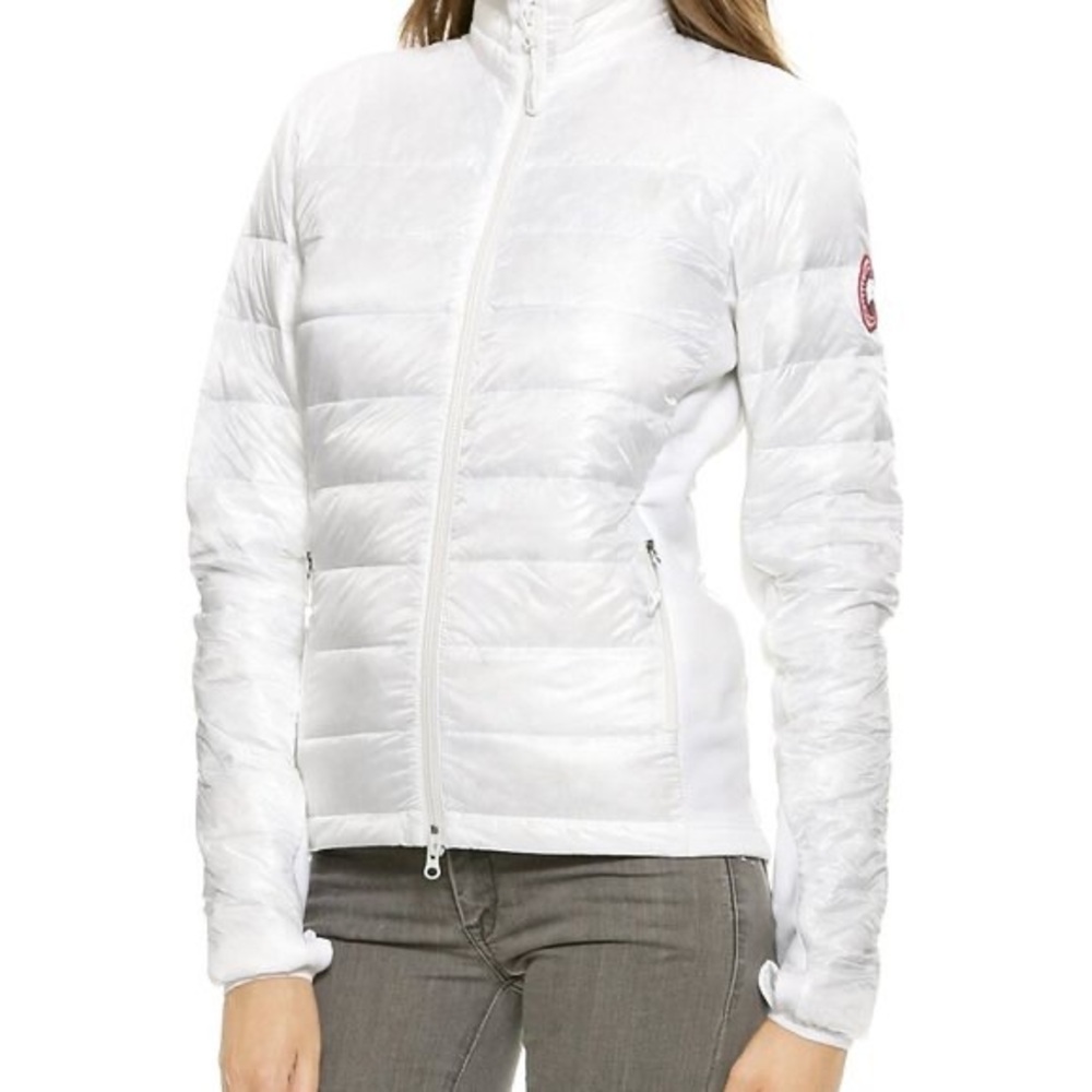 CANADA GOOSE White Hybrid Lite Puffer Jacket